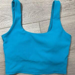 Women’s sketchers Go Flex Rib Bra blue size medium sporty athlete